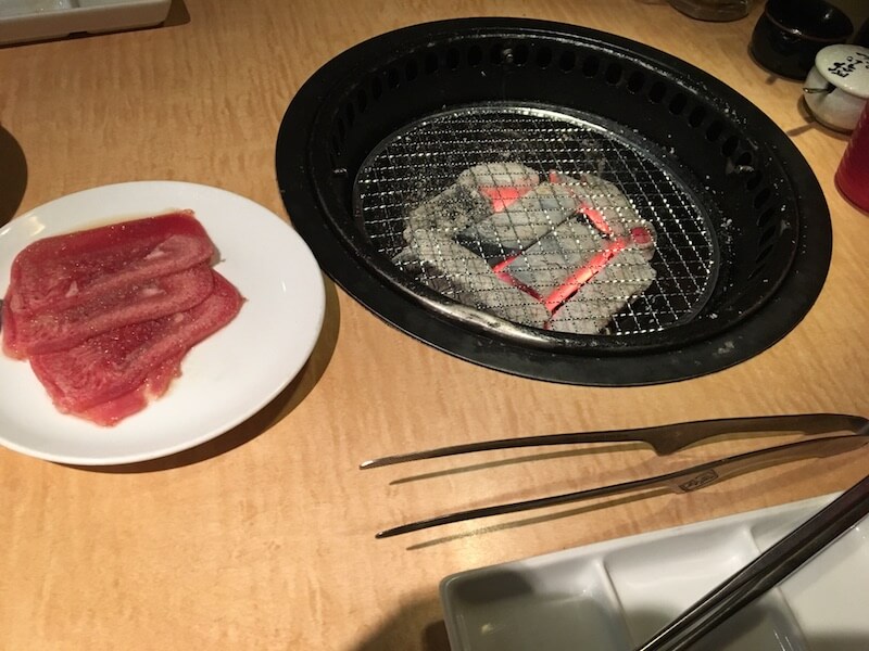 炭火焼肉が魅力